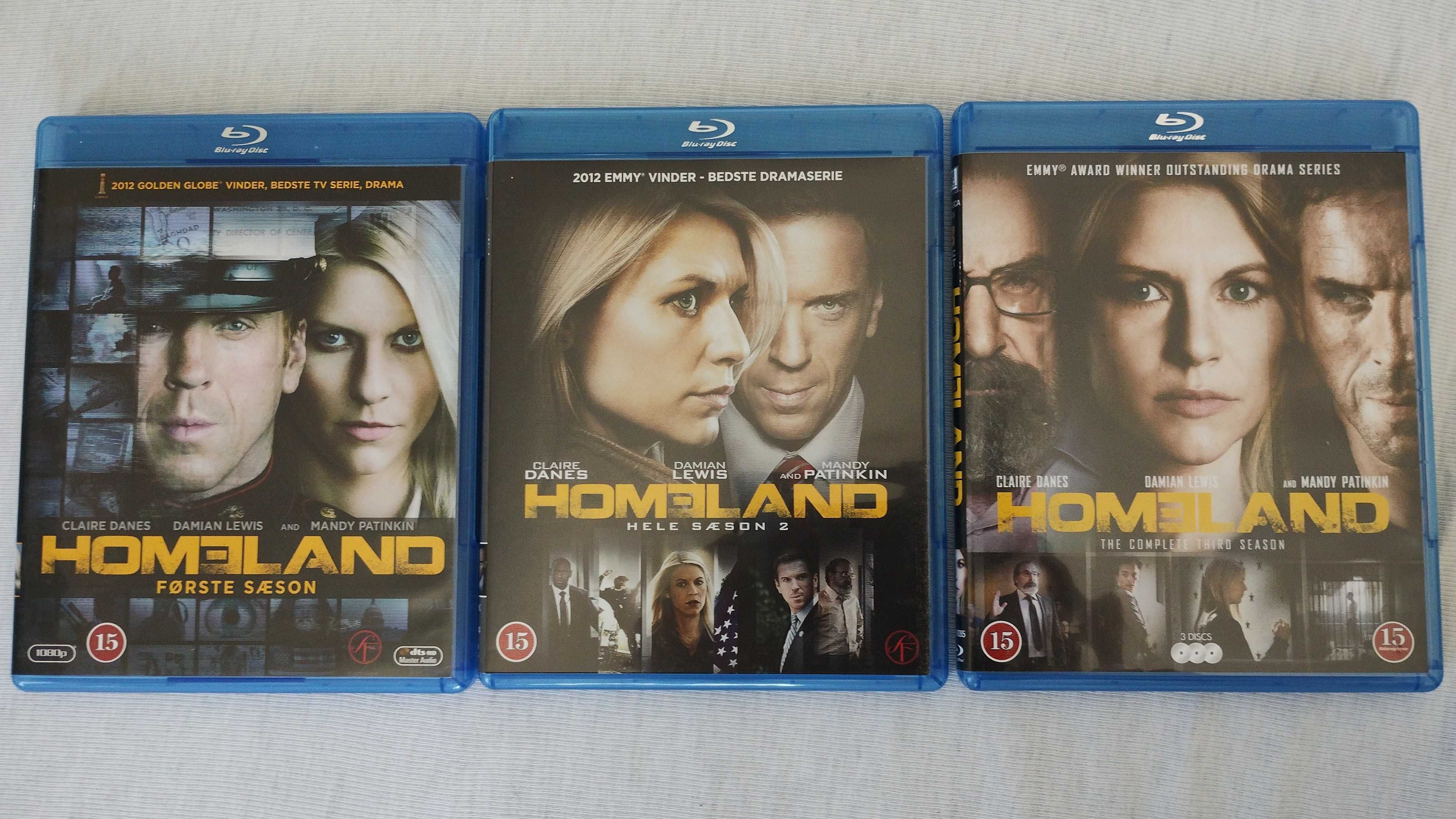 Serial Homeland sezony 1 i 2 i 3 na 8 płytach Blu-Ray