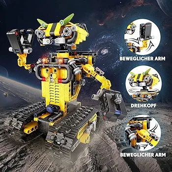 HOGOKIDS Robot 2w1 Buldożer, 730 Sztuk, Zdalnie Sterowany"