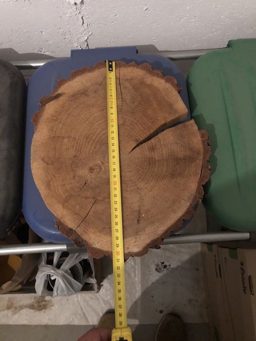 Plaster drewna podstawka pod doniczke tacka 27 x 31 cm