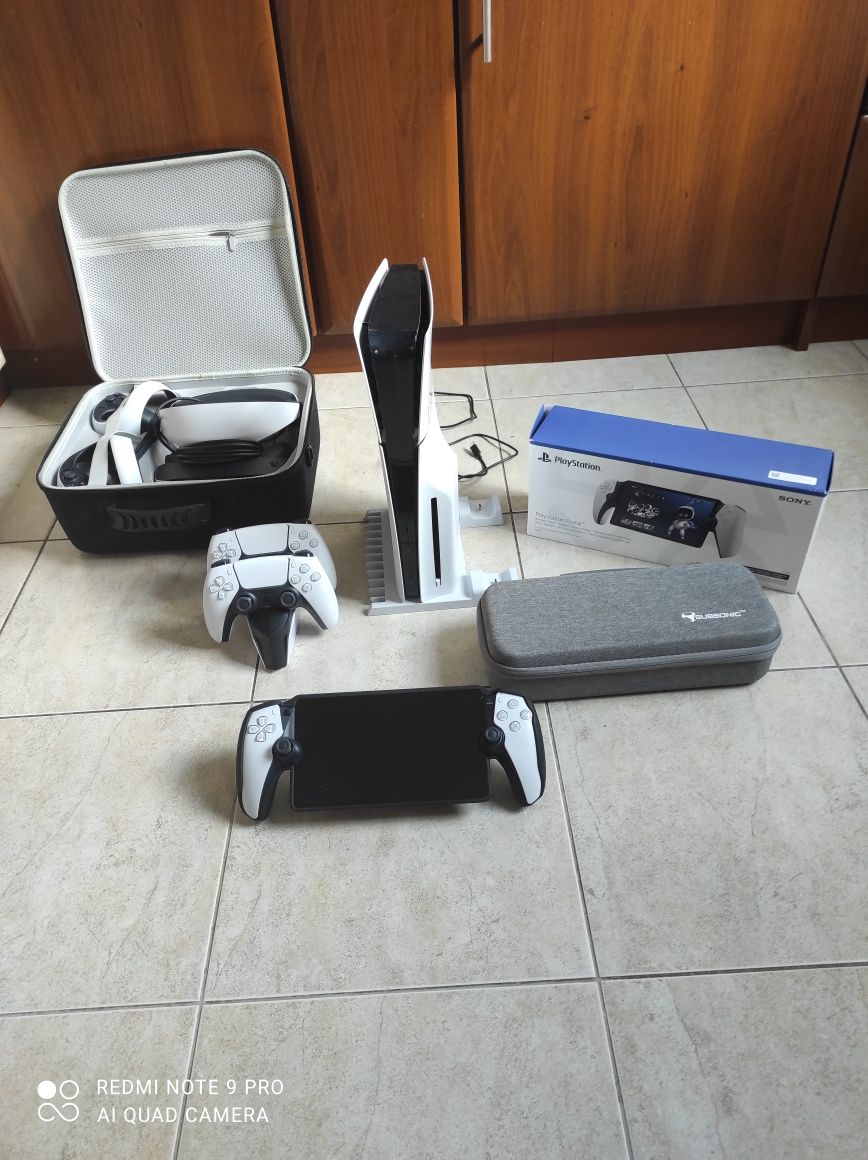 Bogaty zestaw PlayStation 5 na gwarancji ! Gogle VR 2 ! Przenośna kons