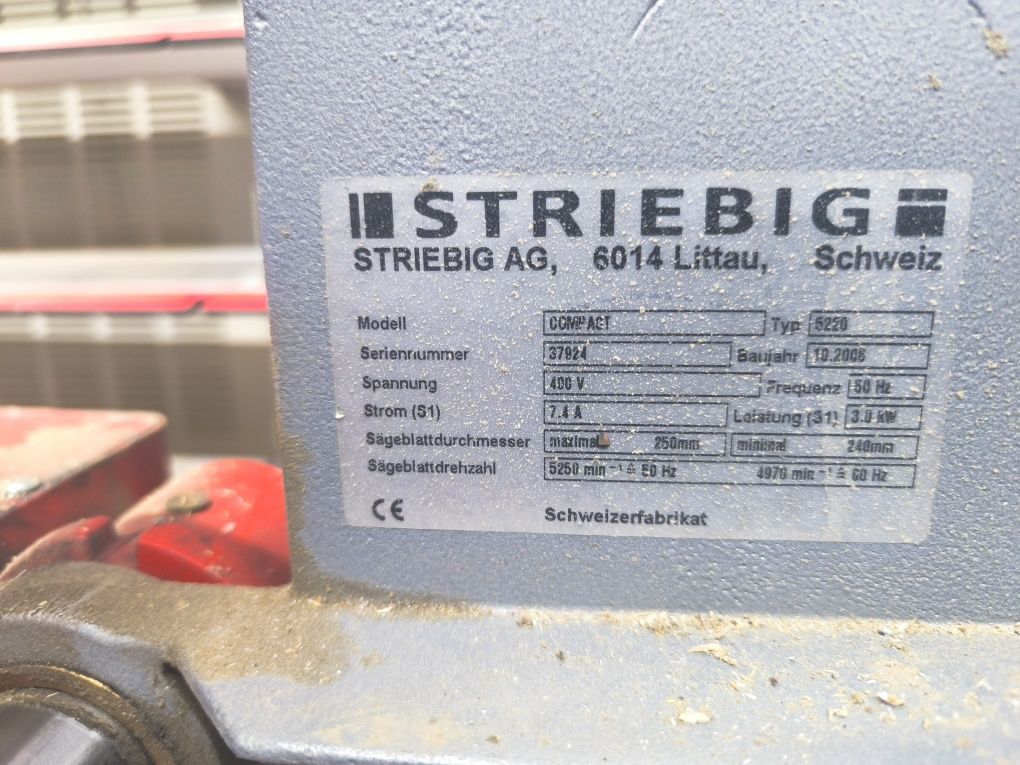 Piła pionowa ścienna formatowa Striebig