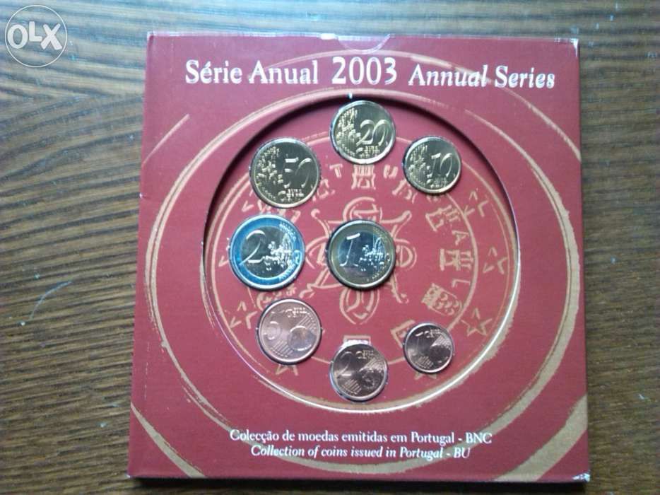 Moedas euro série anual de 2003 bnc
