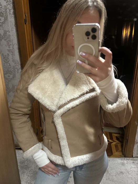 Дублянка з екозамші коричнева