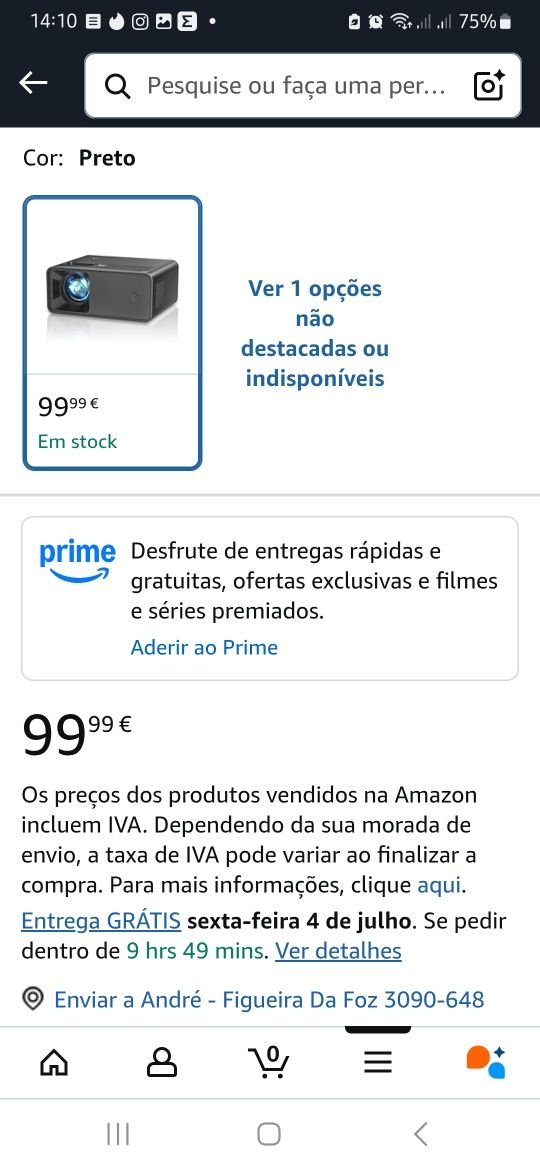 Projetor de 13000 lúmenes 1080P Full HD, 2025