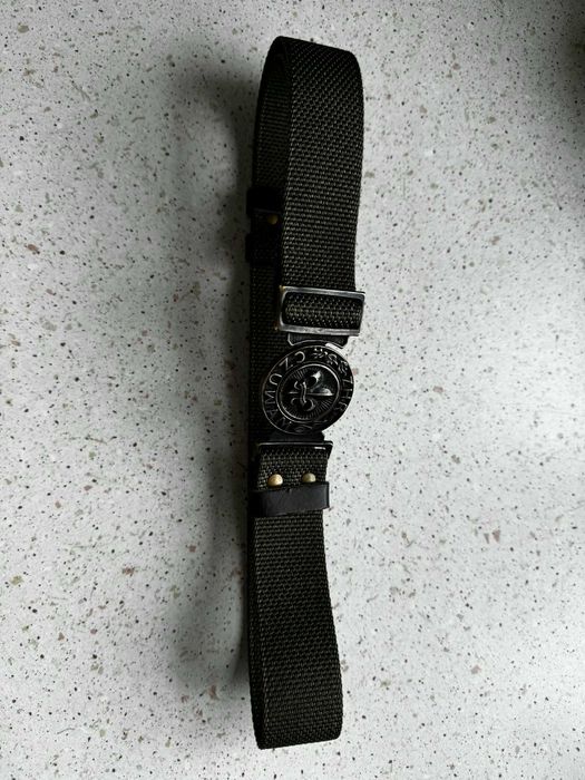 Pas harcerski regulowany, zielony, do 90 cm w pasie