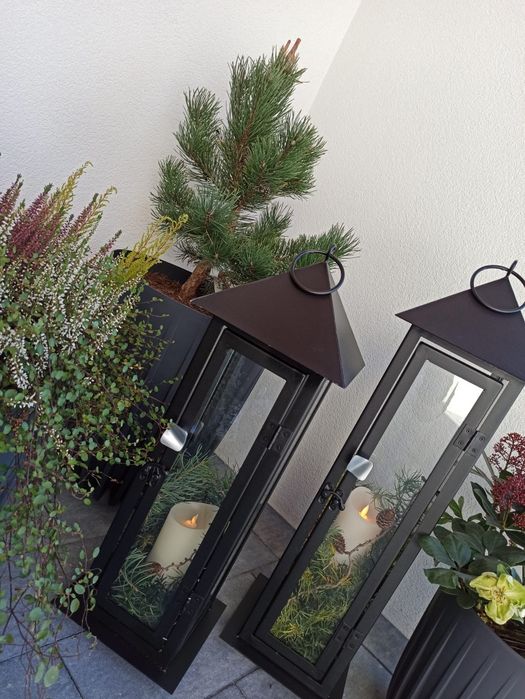 Lampion metalowy / latarnia / świecznik