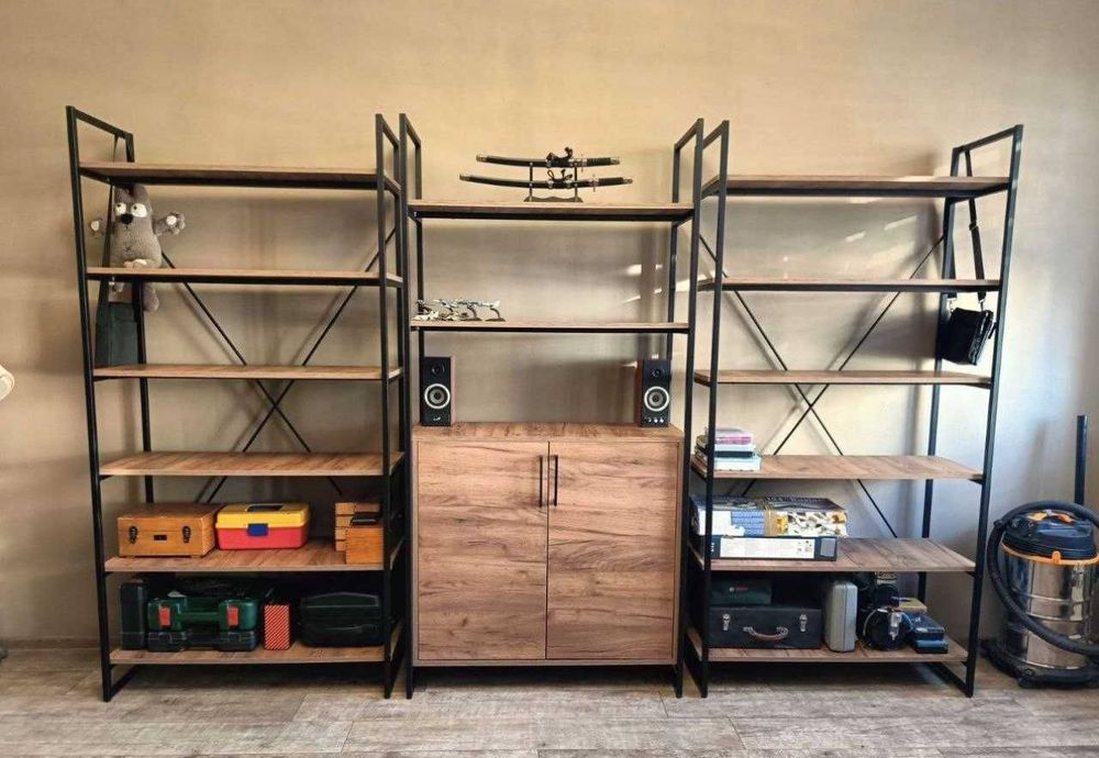 Шкаф стеллаж комод много