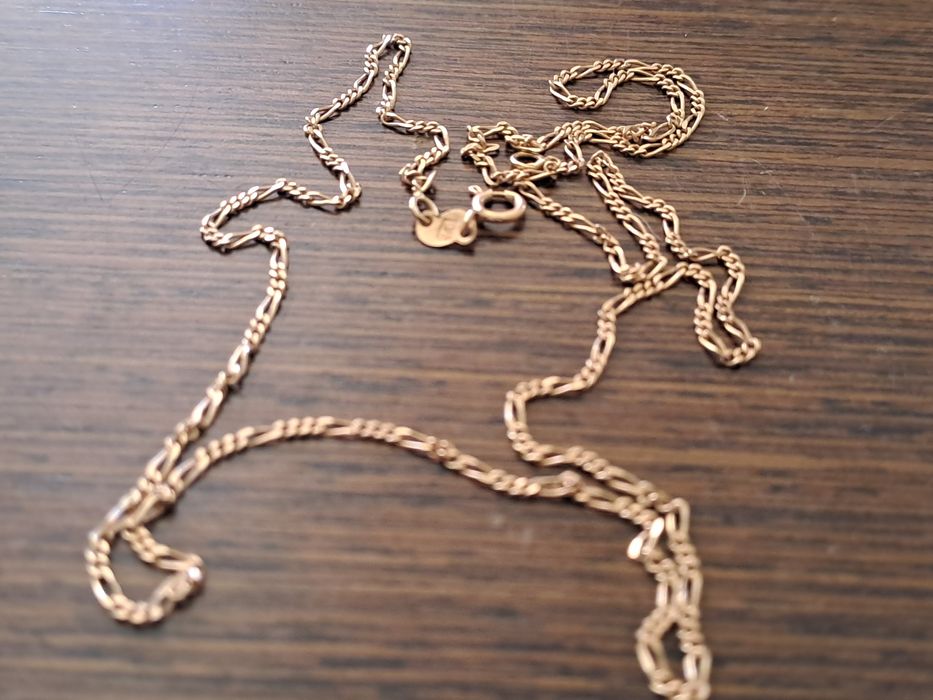 Złoty łańcuszek splot Figaro 3g