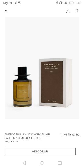 Perfume Zara Energetically New York