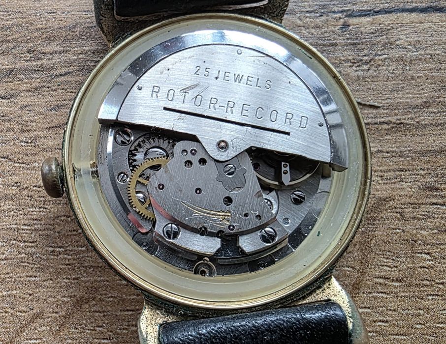 Fama automat rotor record 25 jewels automatic mechaniczny