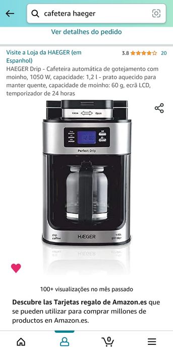 Máquina Café grão