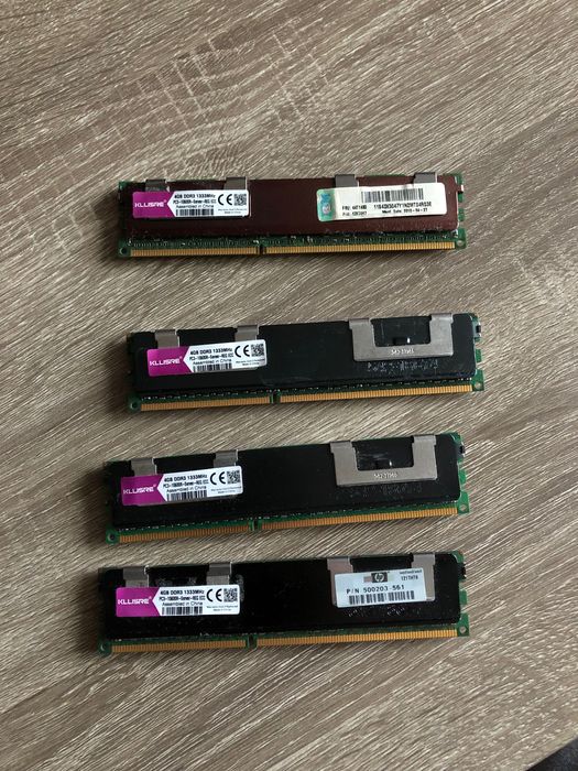 Серверна Оперативна пам'ять KLLISRE DDR3 16GB (4gbx4)