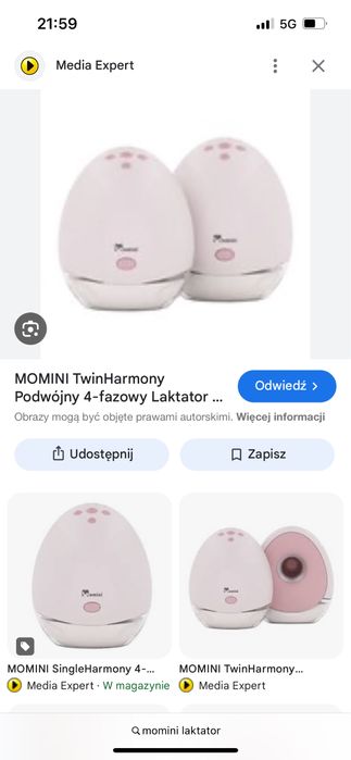 Laktator momini muszlowy