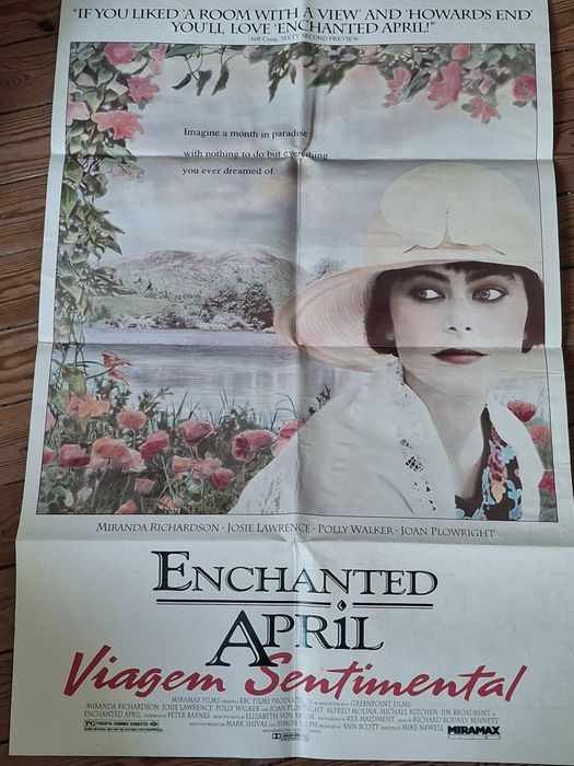 Grande cartaz original cinema viagem sentimental