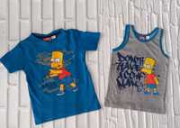 Komplet koszulki t-shirt Bart Simpson 98 104