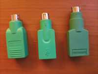 Adaptadores USB Femea to PS2 Macho