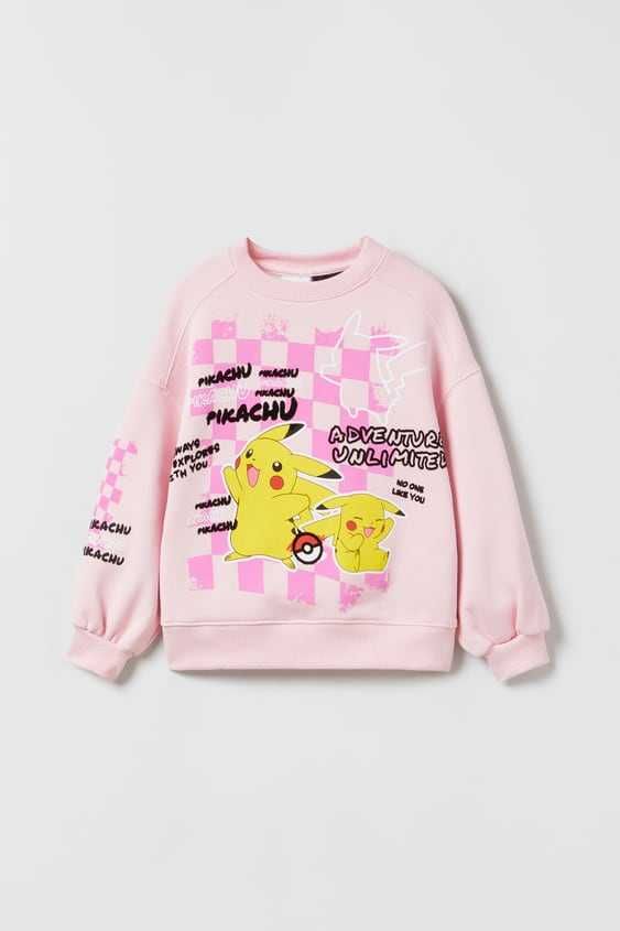 ZARA Bluza dziewczęca z motywem PIKACHU POKÉMON NINTENDO 122cm (7lat)