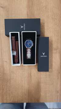 Relógio Vincero + Bracelete de pele - NOVO