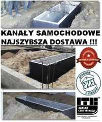 Kanał samochodowy Warsztatowy betonowy 3,5m do garażu PRODUCENT szamba