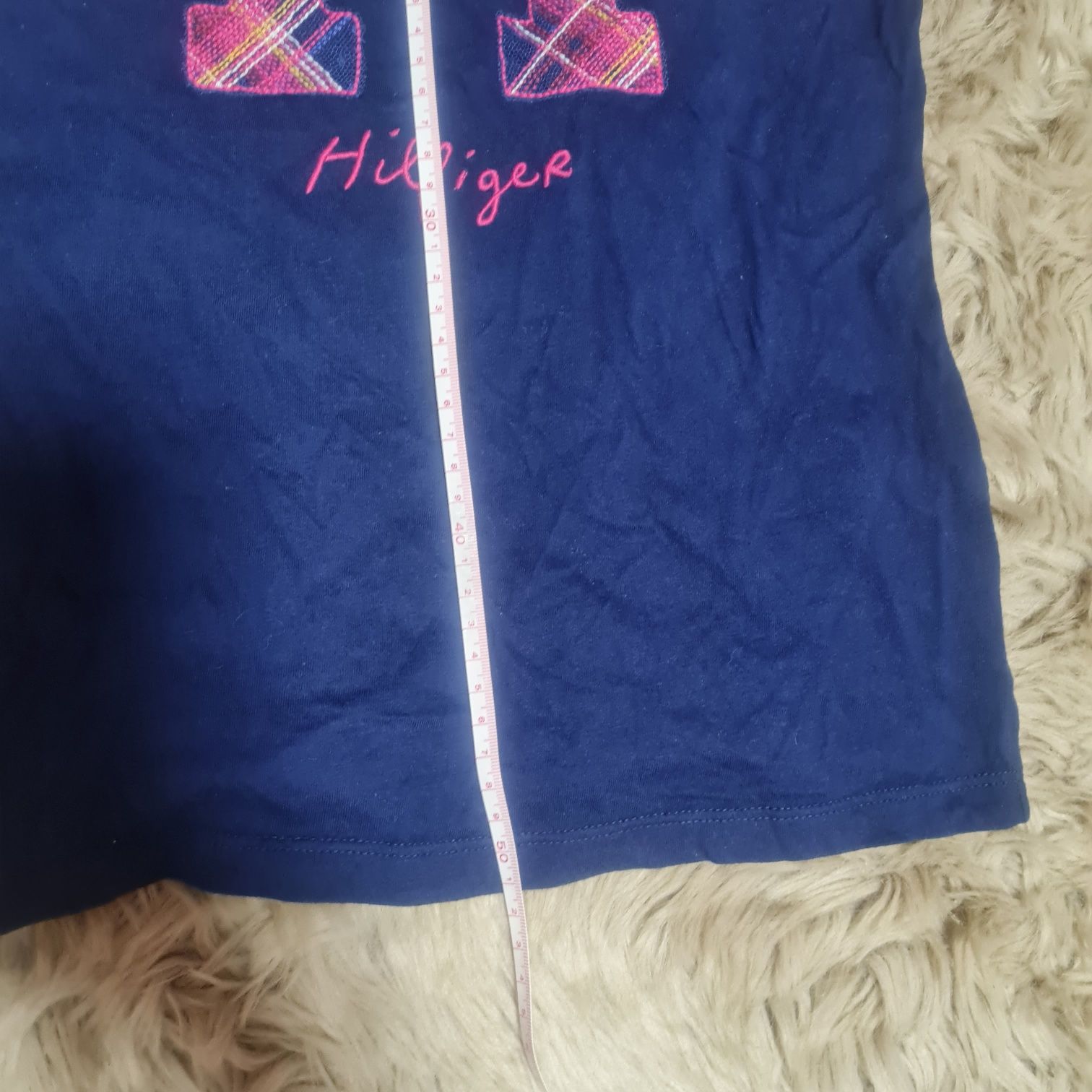Tommy Hilfiger t-shirt koszulka granatowa XS z logo