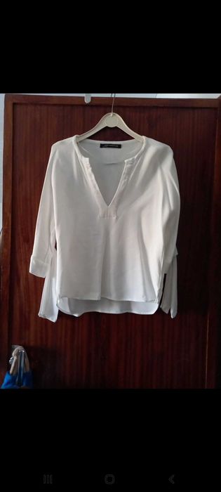 Blusa branca - M - Zara Woman