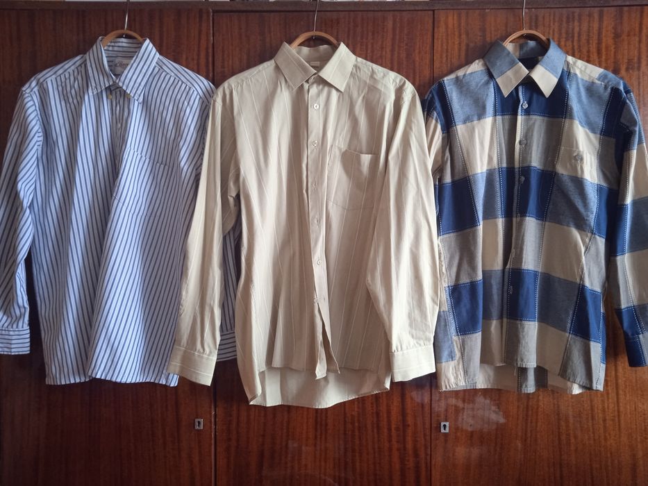 Рубашка мужская чоловіча сорочка 46-48 ворот 40 размер розмір