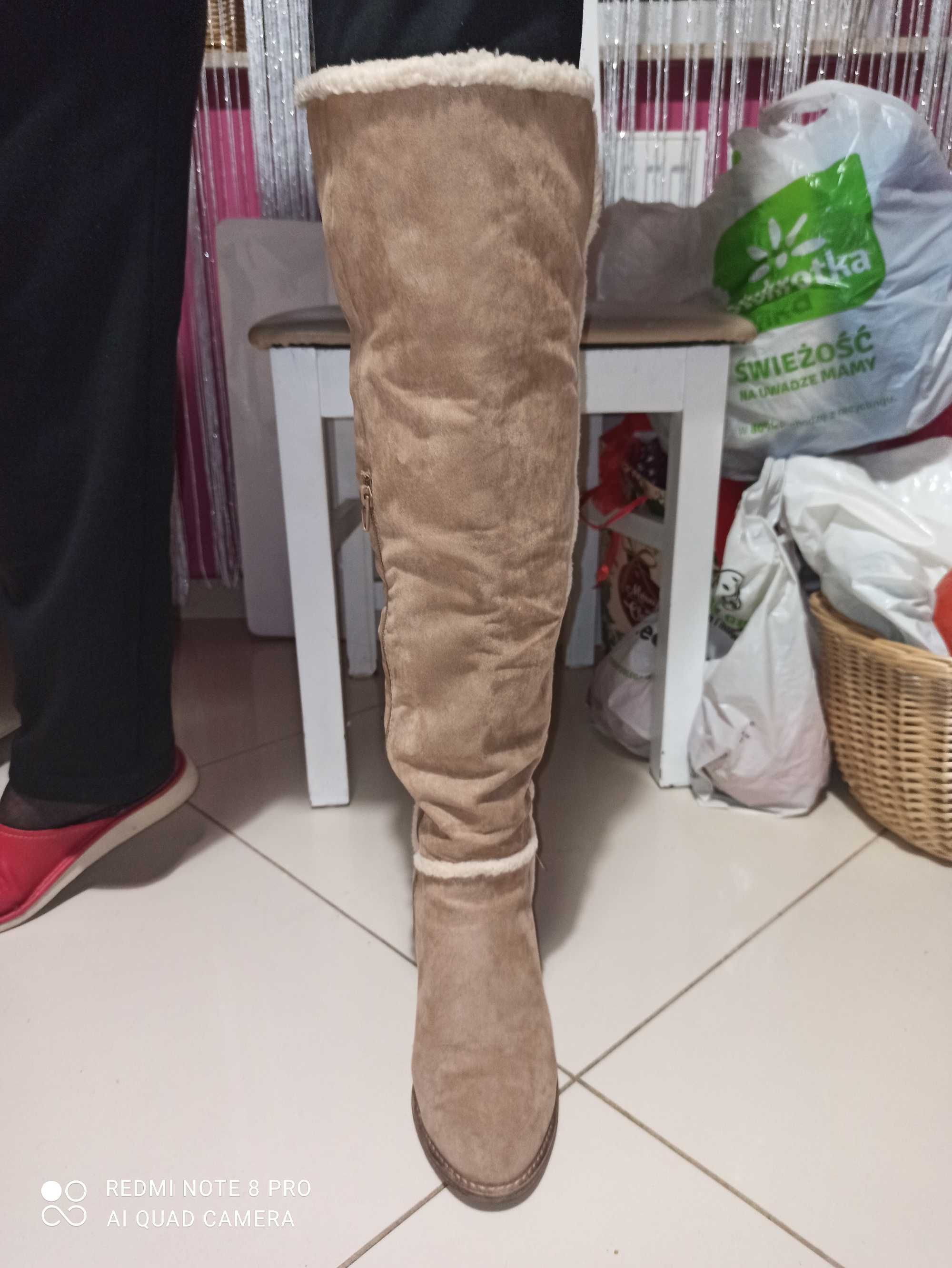 Kozaki muszkieterki damskie za kolano Deichmann Graceland , rozm. 39