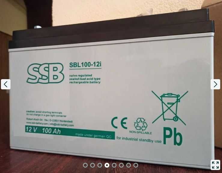 Гелевий акумулятор SSB SBL100-12i 12V 100Ah