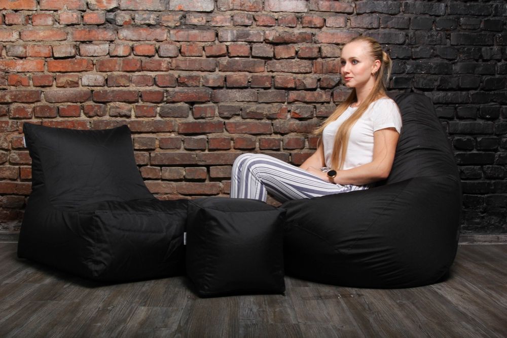 Набор мягкой мебели (груша+диван+пуф) XL кресло мешок Оксфорд