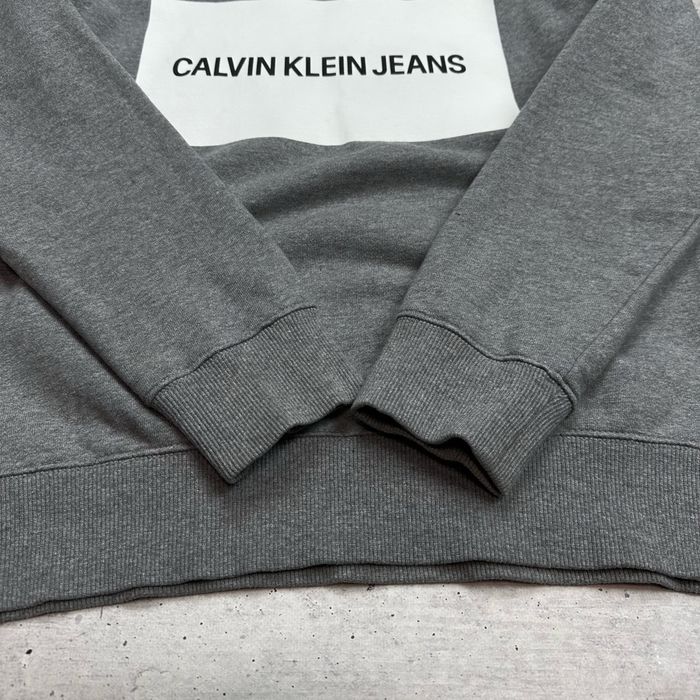 Кофта свитшот с боллшим лого Calvin Klein Jeans размер S-M