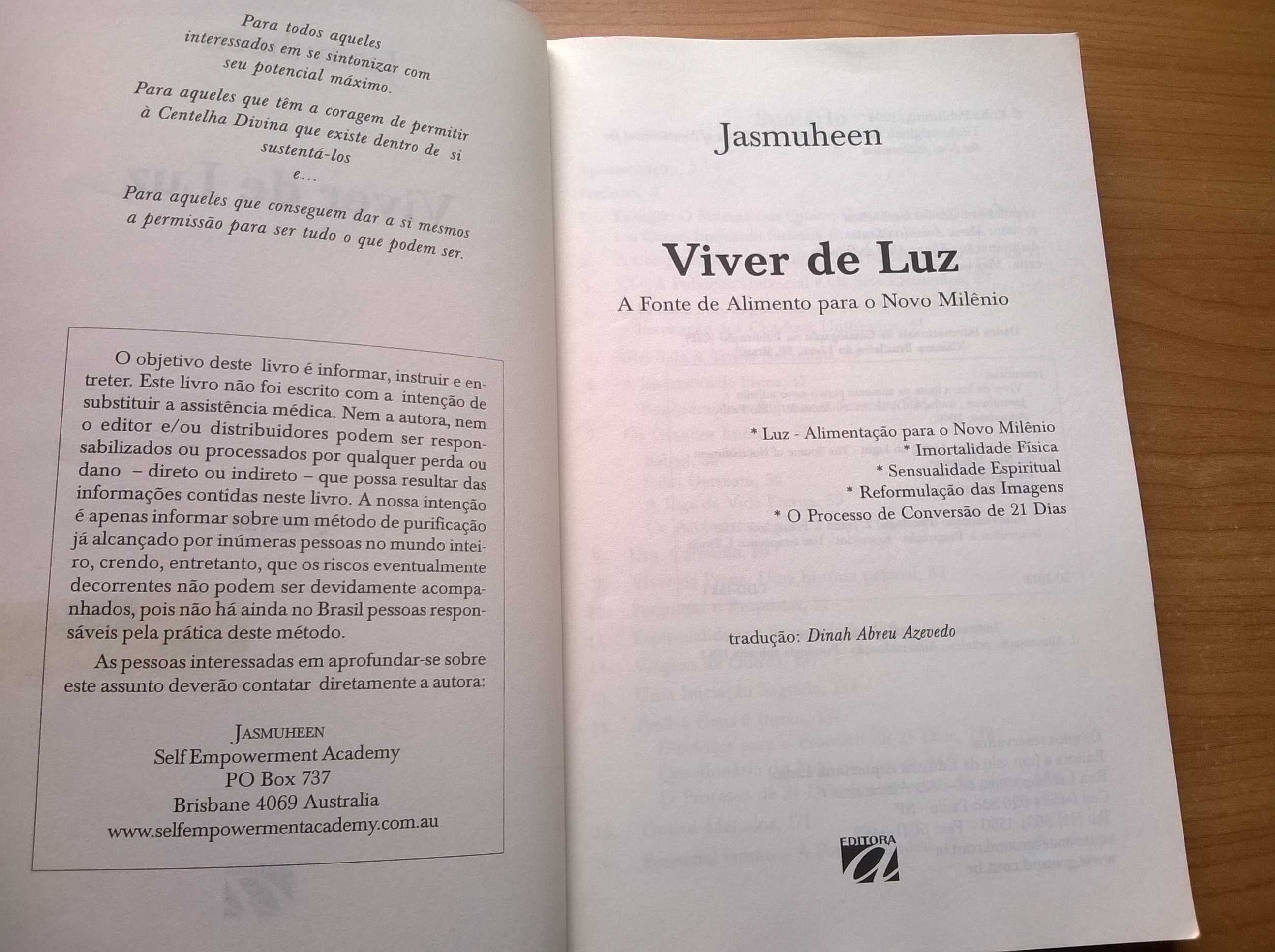 Viver de Luz - Jasmuheen