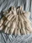 Tiulowa sukienka falbany h&m hm 68  chrzest