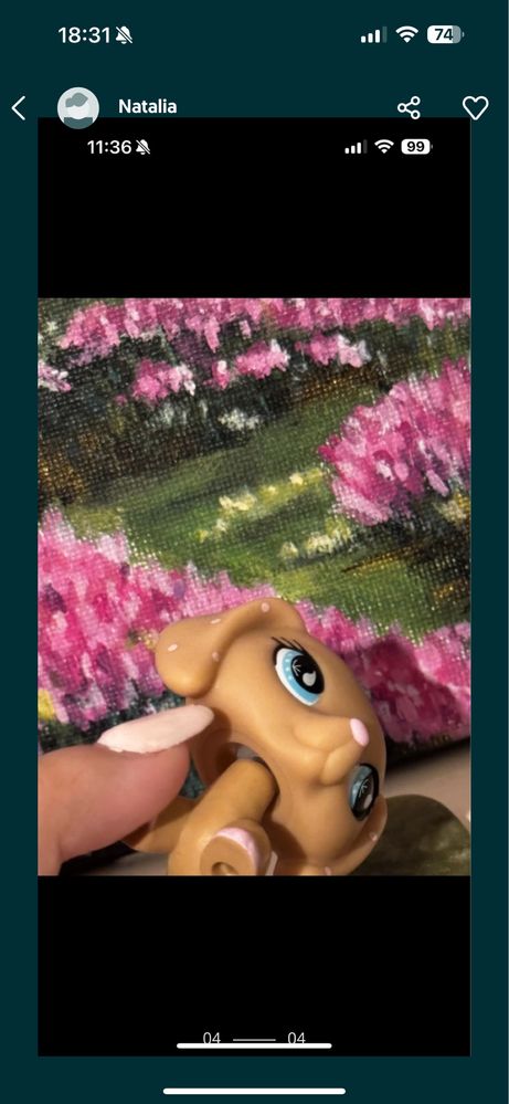 Dwie figurki LPS littlest pet shop