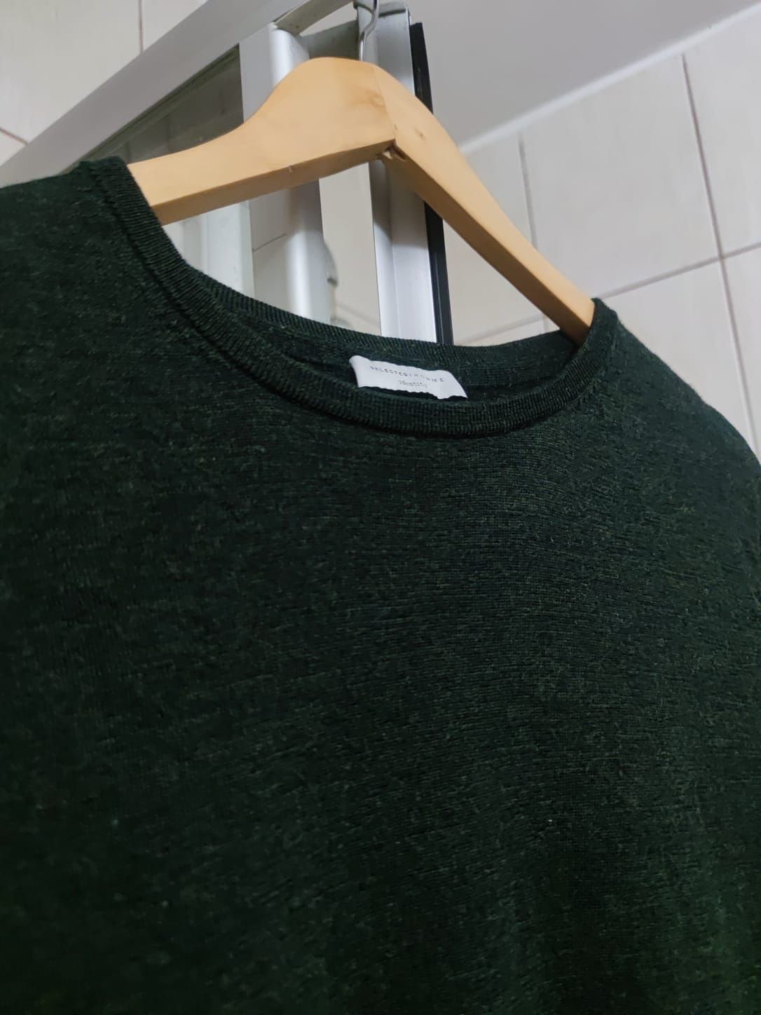 Sweter klasyczny L Selected home merino merynos wełniany wool wełna sw