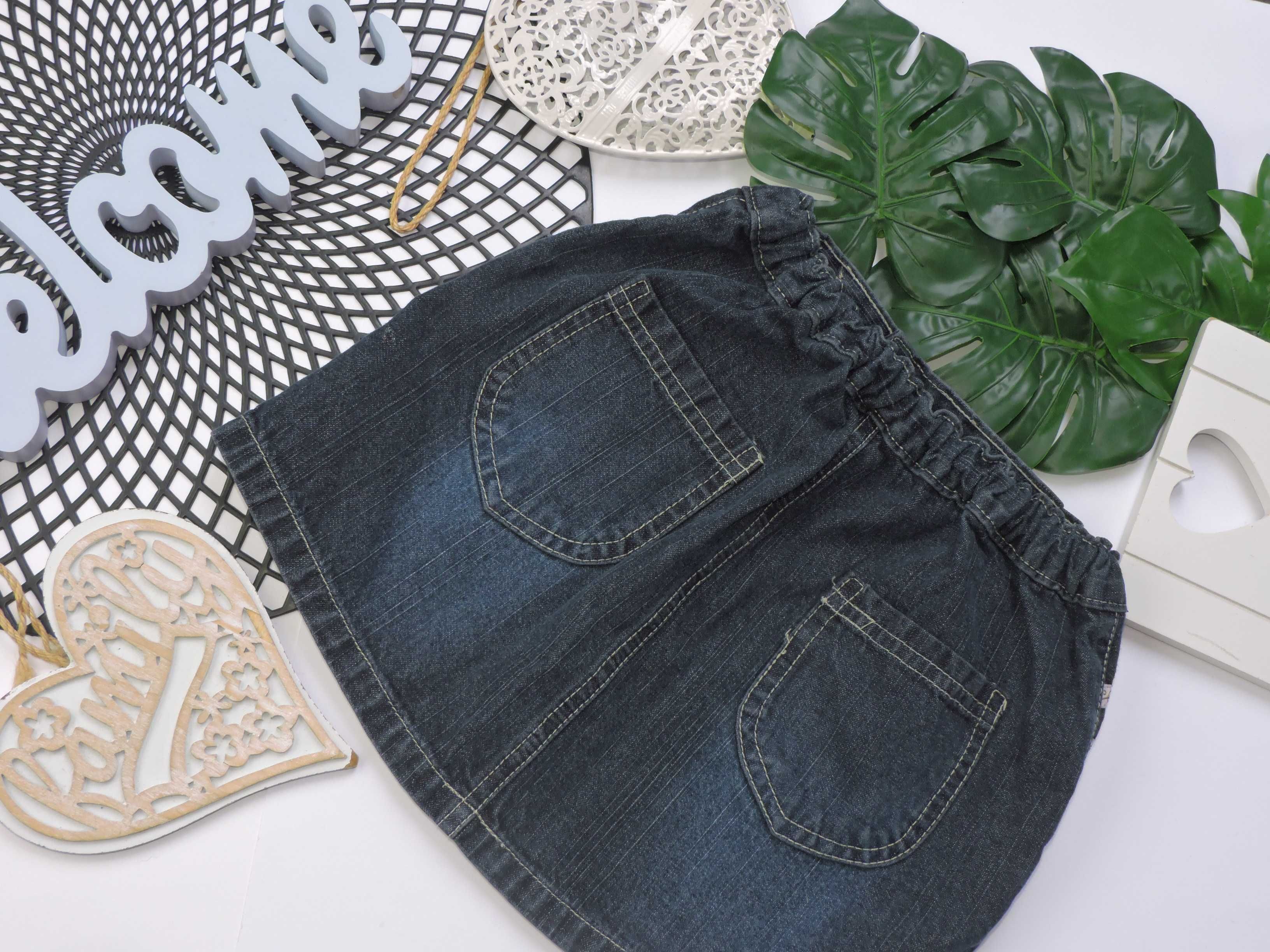 Name It - spódniczka jeans hafty r 98