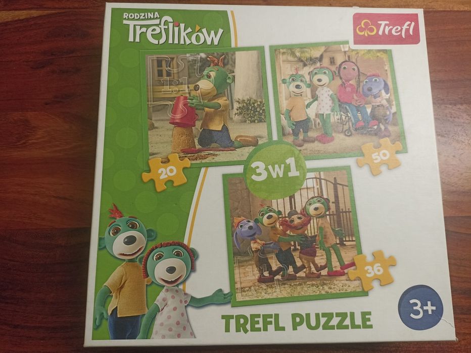 Puzzle Trefl 3+/4+ cały zestaw super stan kompletne 6 pudełek