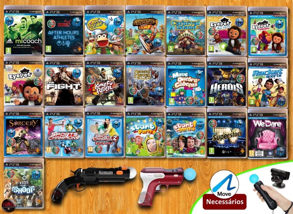 [PS3] JOGOS Buzz, Singstar, Move, Dança, Guitar, Fitness (Vendo à Un)