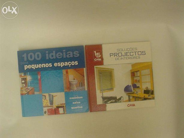 2 Livros,15 Anos Casa proj. de interiores-100 ideias para peq. espaços