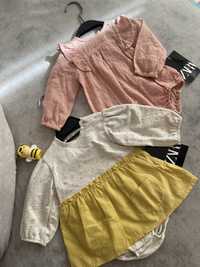 Zara одяг для дівчинки 62-68/боді/светрик/кофта