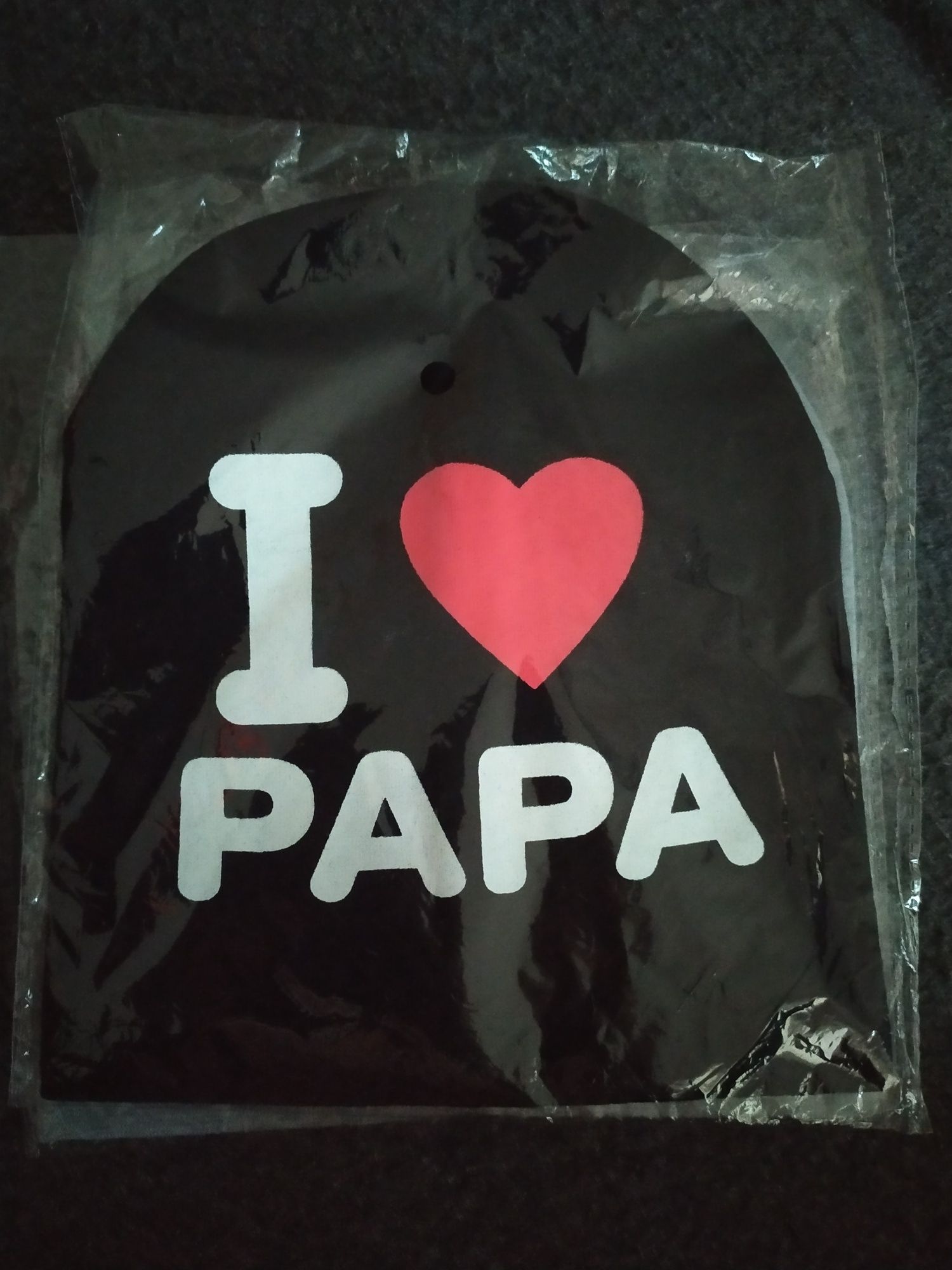 Czapeczki I LOVE PAPA czarna