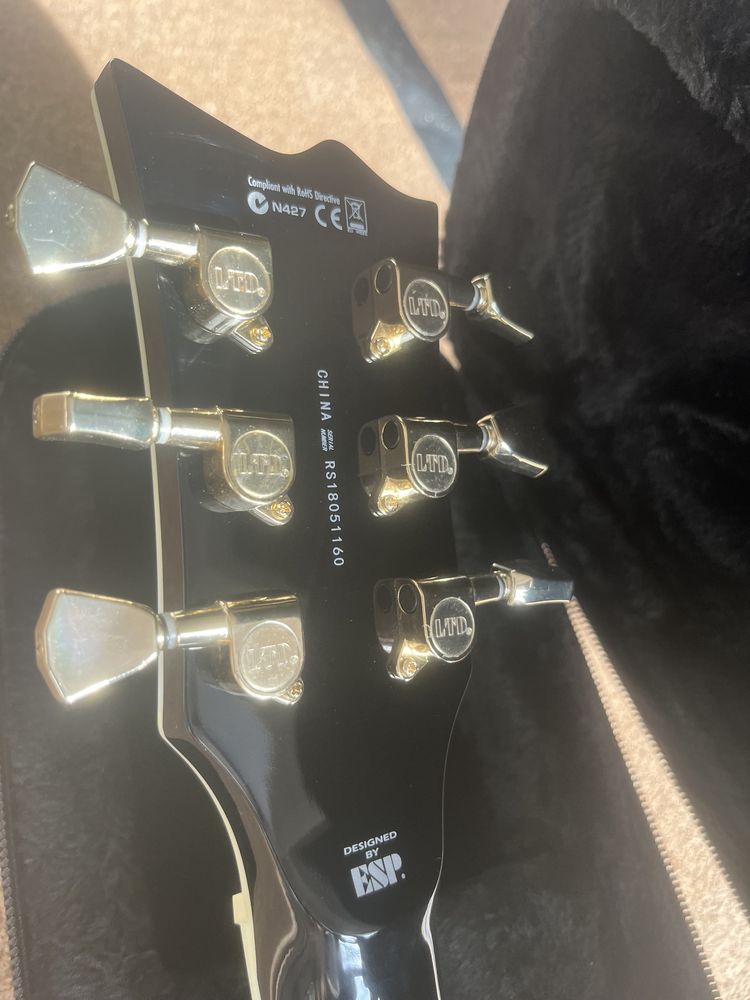 Gitara elektryczna LTD by ESP EC-256 Les Paul Single Cut Piękna Czarna
