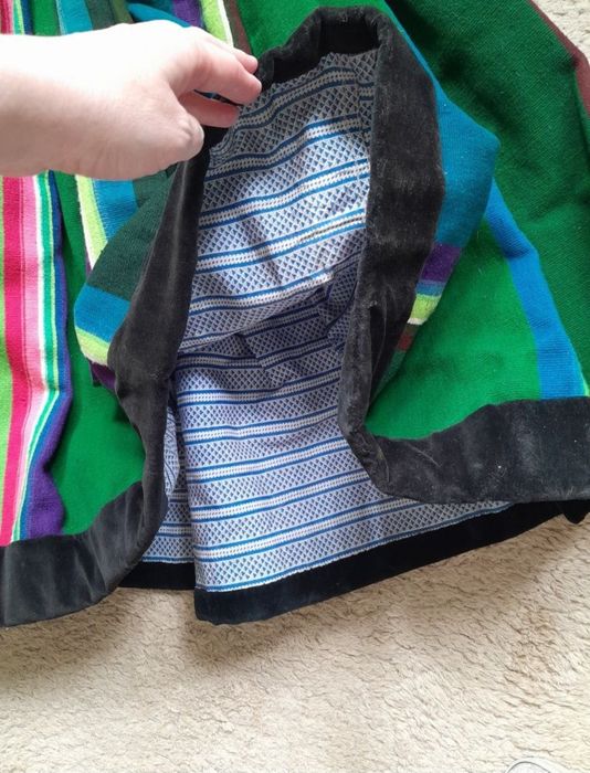 Strój łowicki, ludowy, kiecka, zapaska