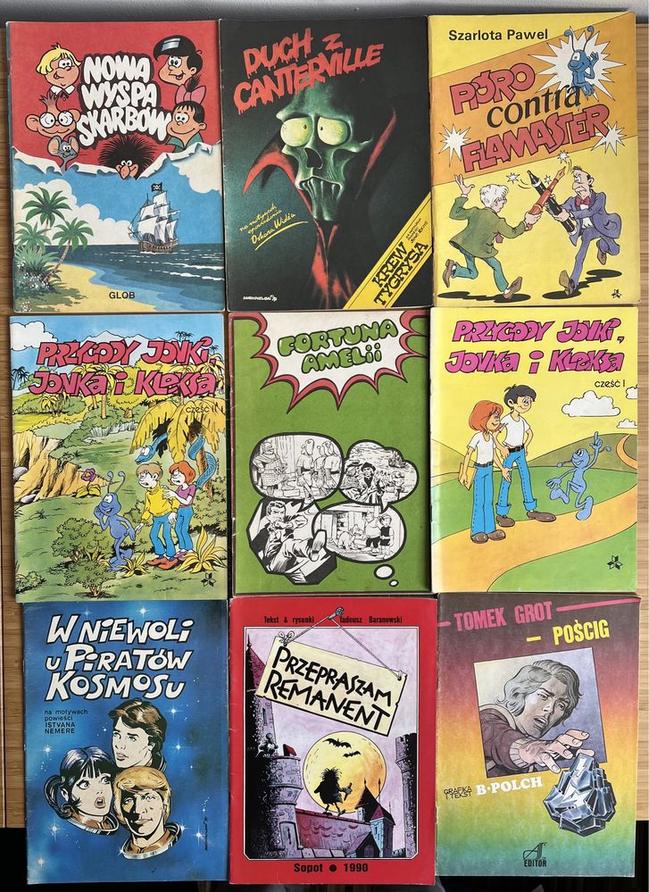 Kultowe komiksy polskie 14 zeszytów Polch Wróblewski Baranowski Pawel