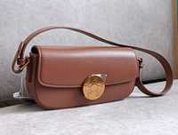 Шкіряна коричнева сумка
