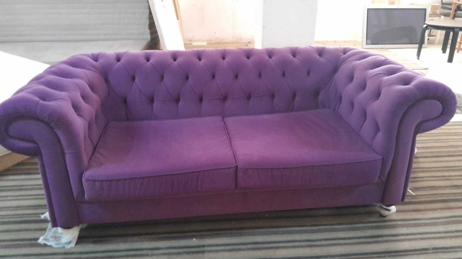 Purple Sofa – Elegant & Comfortable