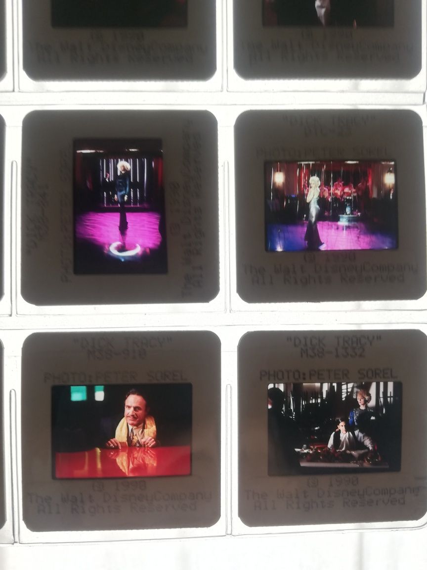 Madonna przezrocza slajdy Dick Tracy 24 zdjęcia historia kina