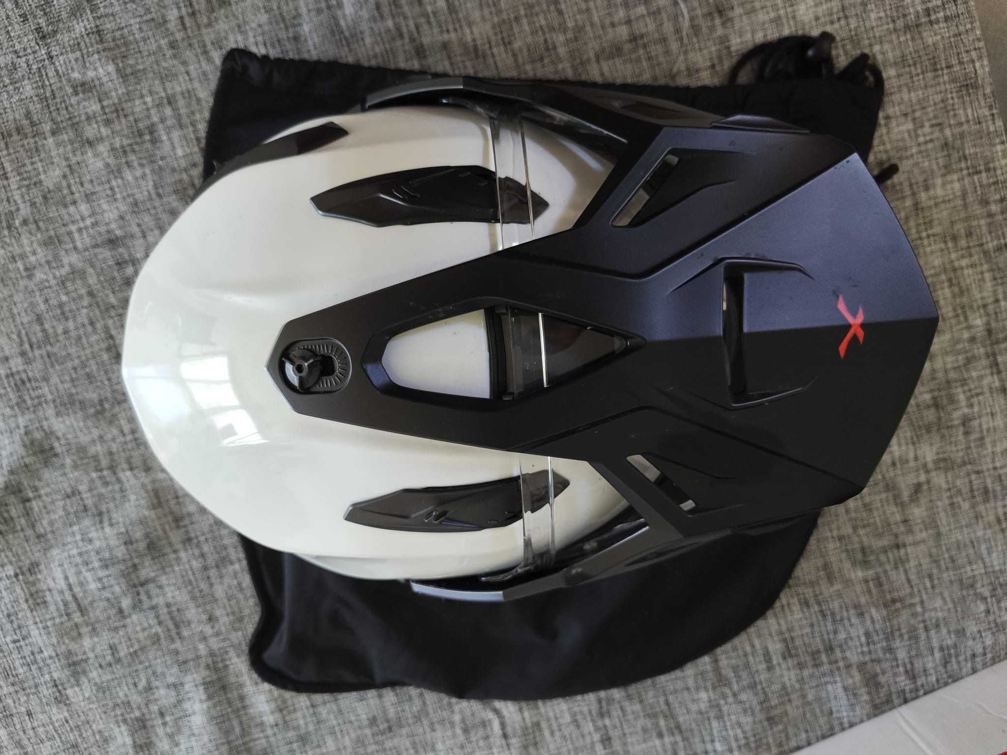 capacete mota Nexx Wed 2 branco tamanho L, optimo estado