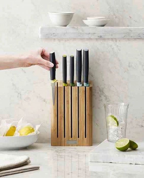 Zestaw blok Bamboo z 5 nożami Elevate, multi / Joseph Joseph