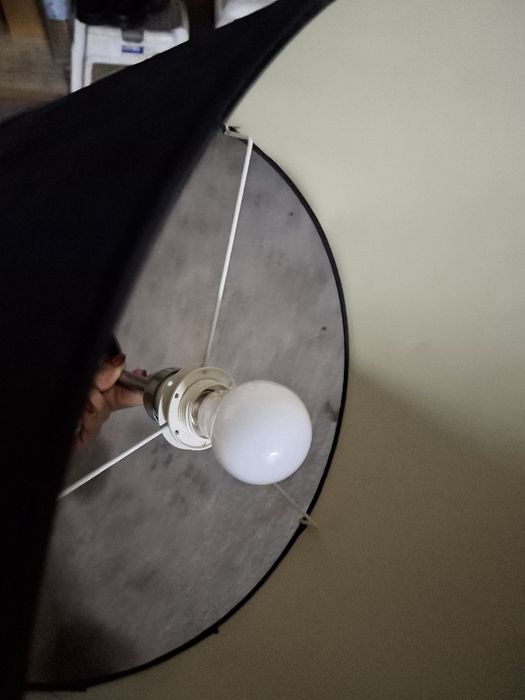 Candeeiro de teto preto