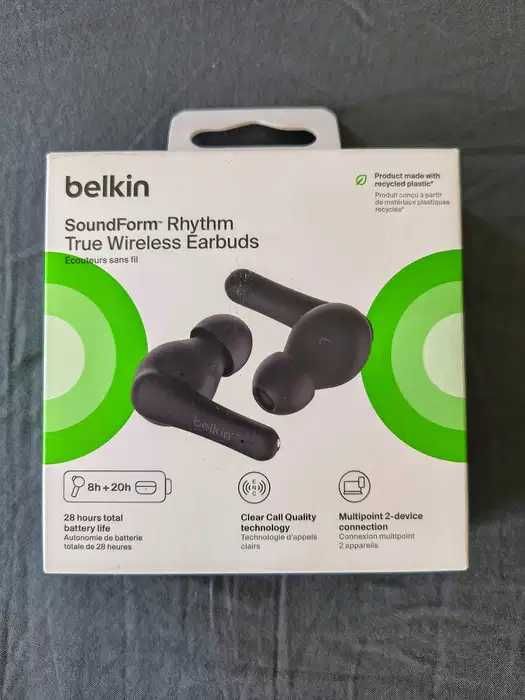 Auriculares Belkin SoundForm Rhythm True Wireless Earbuds (novo)